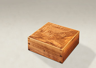 Figured Walnut Dovetail Memory Boxes - Medium