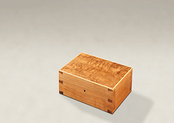 Figured Walnut Dovetail Memory Boxes - Small