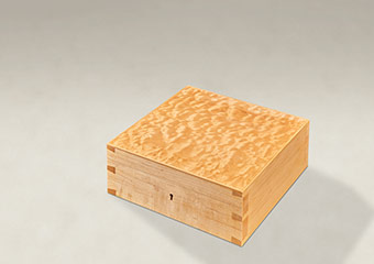 Quilted Maple Dovetail Memory Boxes - Medium